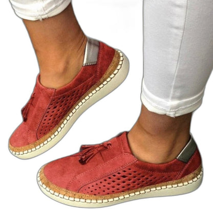 Comfortable Olive Suede Loafers for Women with Closed Toe Casual Style