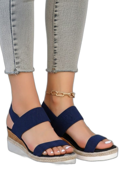 Comfortable Pink Wedge Sandals for Women with Platform Open Toe Casual Style