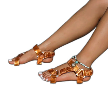Comfortable Platform Sandals for Women with Ankle Strap Open Toe Buckle Casual Style