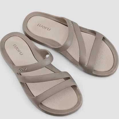 Comfortable Red Sandals for Women with Open Toe Casual Style