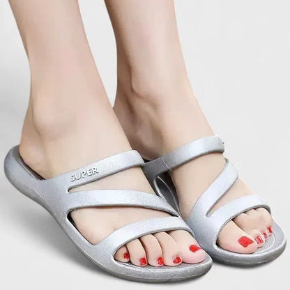 Comfortable Red Sandals for Women with Open Toe Casual Style