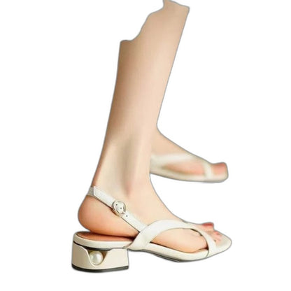 Comfortable Red Sandals for Women with Open Toe Casual Style