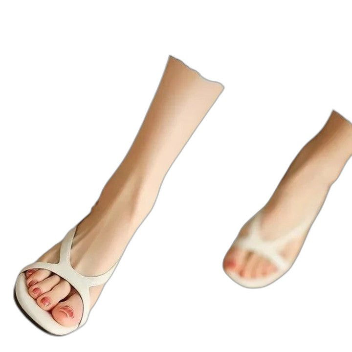 Comfortable Red Sandals for Women with Open Toe Casual Style