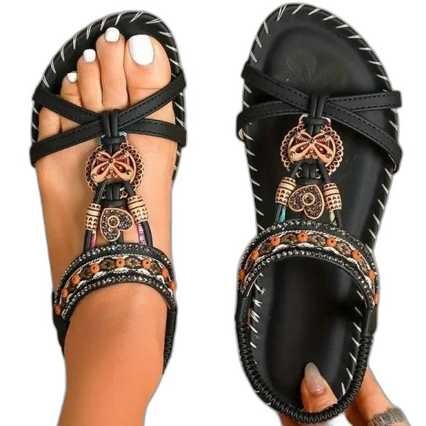 Comfortable Red Sandals for Women with Open Toe Lace Up Casual Style