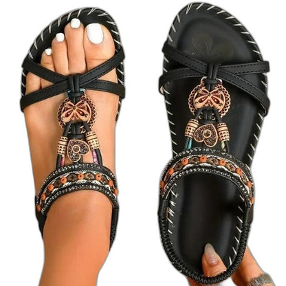 Comfortable Red Sandals for Women with Open Toe Lace Up Casual Style