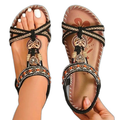 Comfortable Red Sandals for Women with Open Toe Lace Up Casual Style