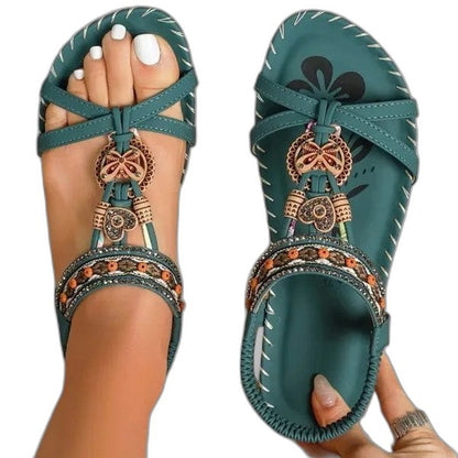 Comfortable Red Sandals for Women with Open Toe Lace Up Casual Style