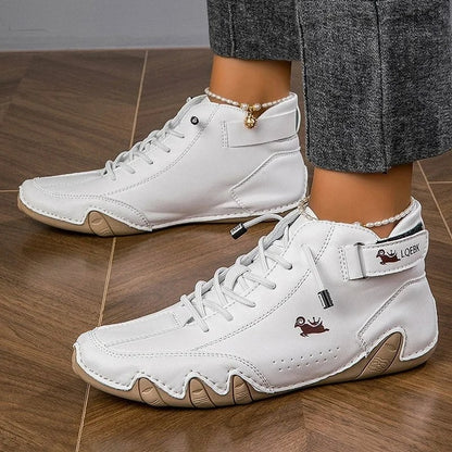 Comfortable Sage Green Suede Sneakers for Women with Lace Up Casual Style