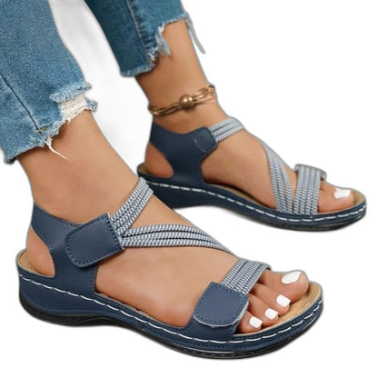 Comfortable Sandals for Women with Ankle Strap Open Toe Casual Style
