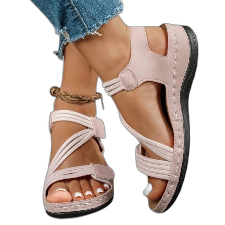 Comfortable Sandals for Women with Ankle Strap Open Toe Casual Style