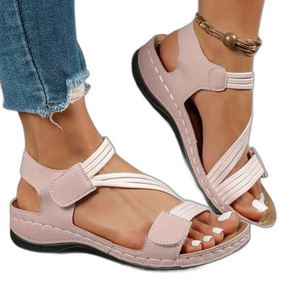 Comfortable Sandals for Women with Ankle Strap Open Toe Casual Style