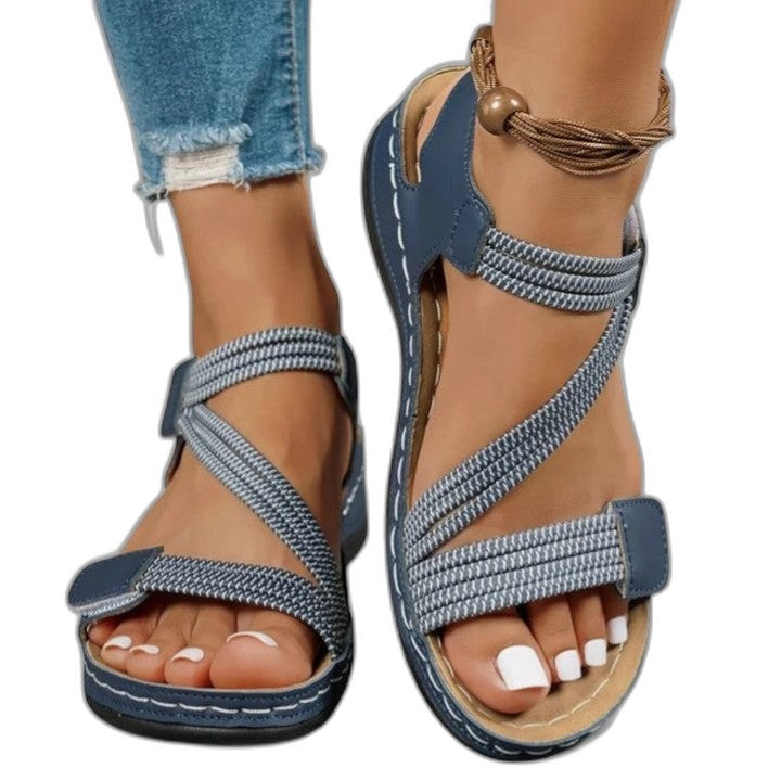 Comfortable Sandals for Women with Ankle Strap Open Toe Casual Style