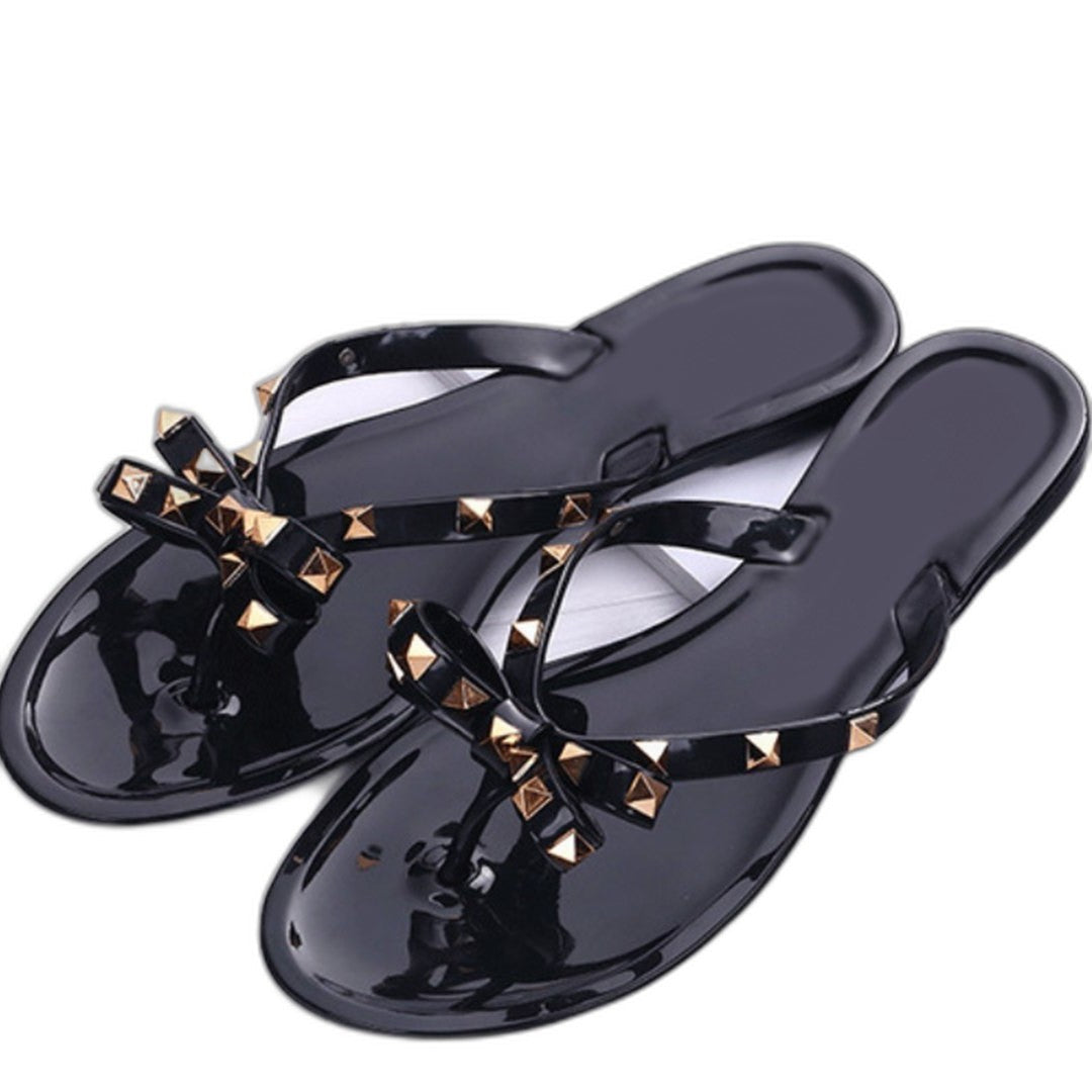Comfortable Sandals for Women with Open Toe Studded Party Style