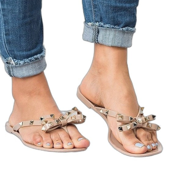 Comfortable Sandals for Women with Open Toe Studded Party Style
