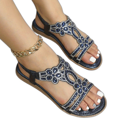 Comfortable Sandals for Women with Open Toe Studded Vacation Style