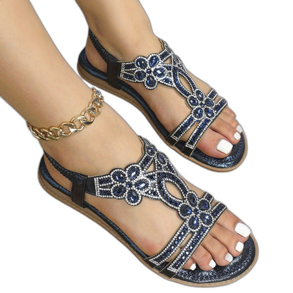 Comfortable Sandals for Women with Open Toe Studded Vacation Style