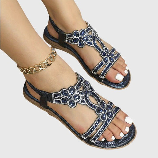 Comfortable Sandals for Women with Open Toe Studded Vacation Style