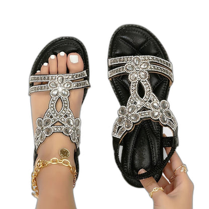 Comfortable Sandals for Women with Open Toe Studded Vacation Style