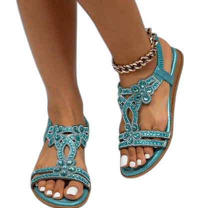 Comfortable Sandals for Women with Open Toe Studded Vacation Style