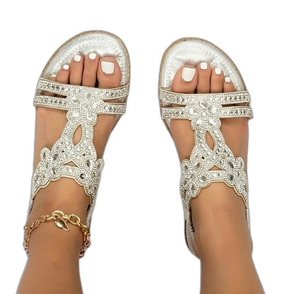 Comfortable Sandals for Women with Open Toe Studded Vacation Style