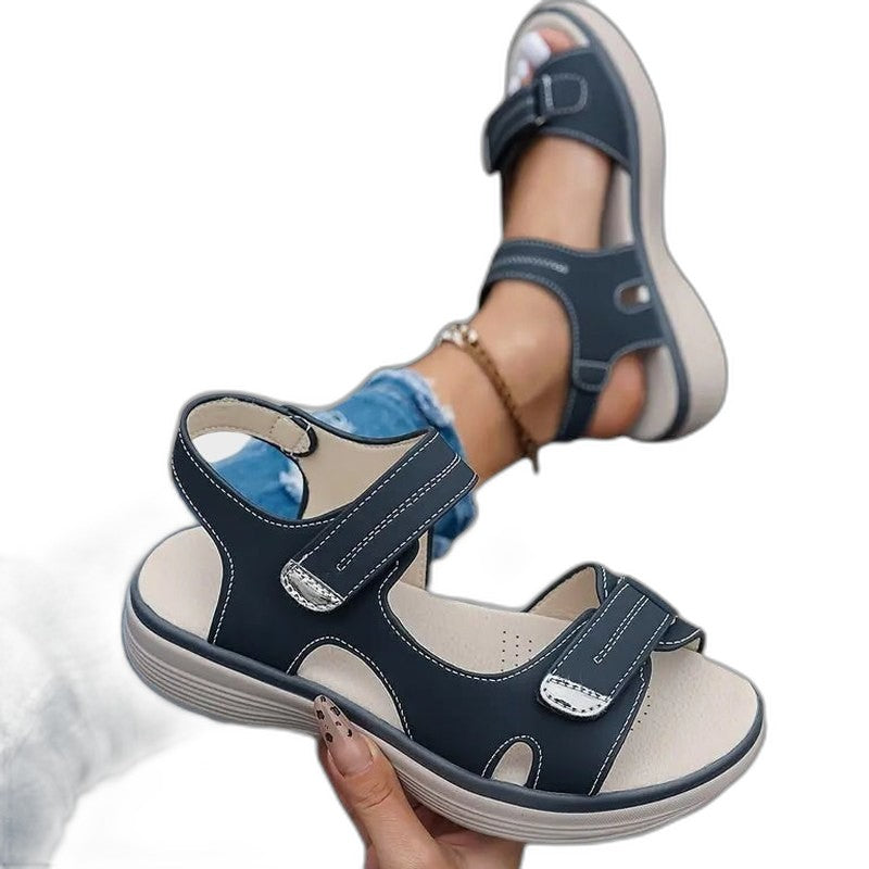 Comfortable Sandals for Women with Platform Ankle Strap Open Toe Buckle Casual Style