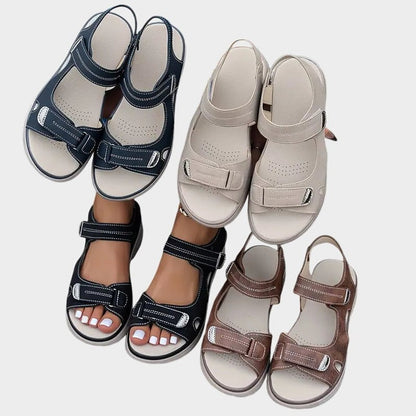 Comfortable Sandals for Women with Platform Ankle Strap Open Toe Buckle Casual Style