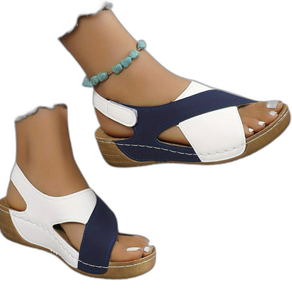 Comfortable Sandals for Women with Platform Ankle Strap Open Toe Casual Style