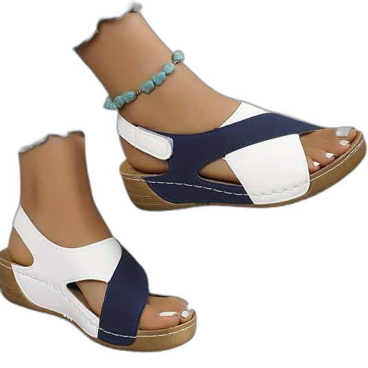 Comfortable Sandals for Women with Platform Ankle Strap Open Toe Casual Style