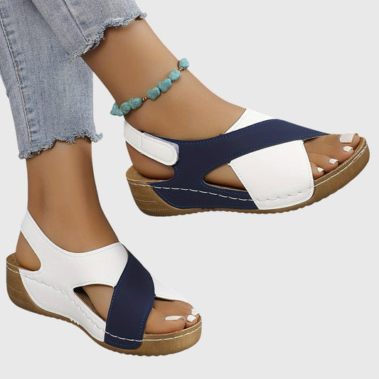 Comfortable Sandals for Women with Platform Ankle Strap Open Toe Casual Style
