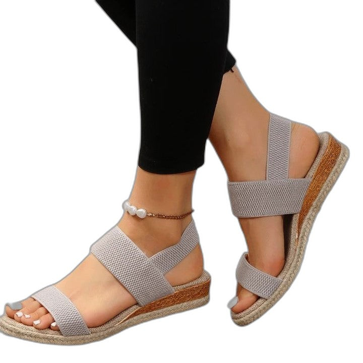 Comfortable Sandals for Women with Platform Ankle Strap Open Toe Casual Style