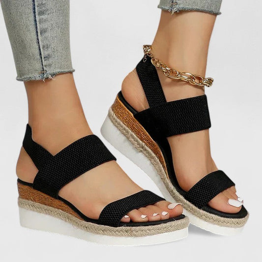 Comfortable Sandals for Women with Platform Ankle Strap Open Toe Casual Style