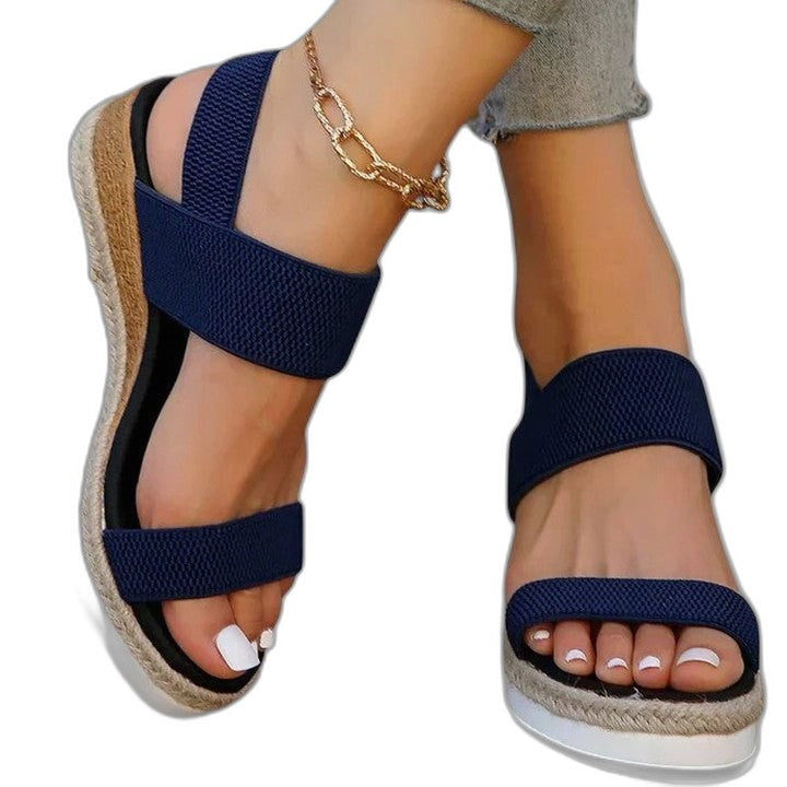 Comfortable Sandals for Women with Platform Ankle Strap Open Toe Casual Style