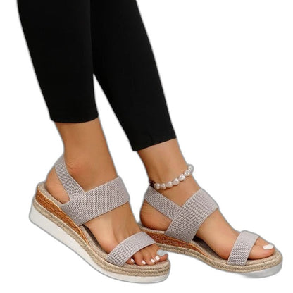 Comfortable Sandals for Women with Platform Ankle Strap Open Toe Casual Style