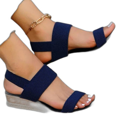 Comfortable Sandals for Women with Platform Ankle Strap Open Toe Casual Style
