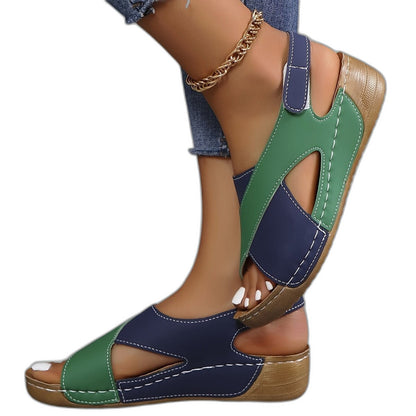 Comfortable Sandals for Women with Platform Ankle Strap Open Toe Casual Style