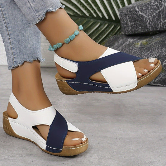 Comfortable Sandals for Women with Platform Slingback Open Toe Casual Style