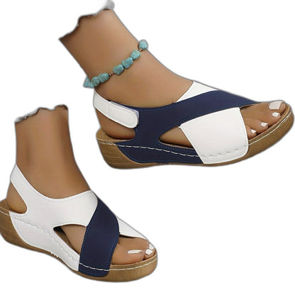 Comfortable Sandals for Women with Platform Slingback Open Toe Casual Style