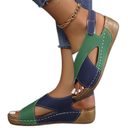 Comfortable Sandals for Women with Platform Slingback Open Toe Casual Style
