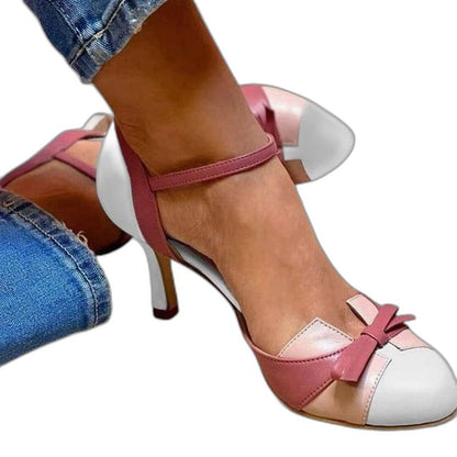 Comfortable Satin Heels for Women with Ankle Strap Pointed Toe Party Style