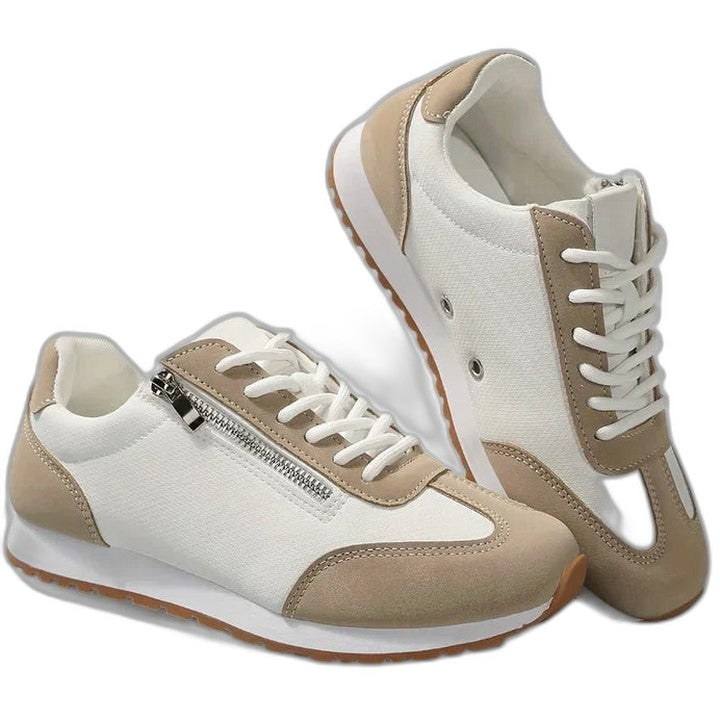 Comfortable Sneakers for Women with Closed Toe Lace Up Casual Style