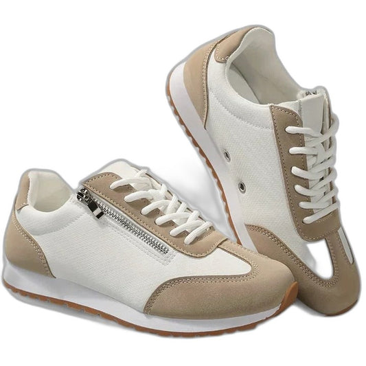 Comfortable Sneakers for Women with Closed Toe Lace Up Casual Style