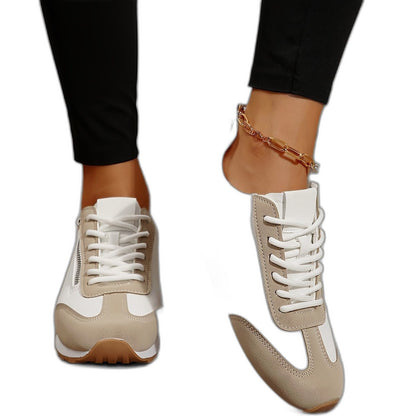 Comfortable Sneakers for Women with Closed Toe Lace Up Casual Style