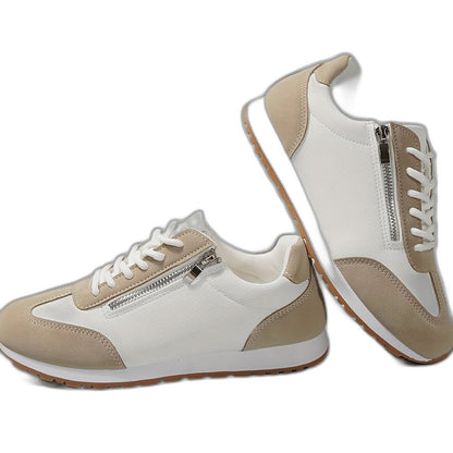 Comfortable Sneakers for Women with Closed Toe Lace Up Casual Style