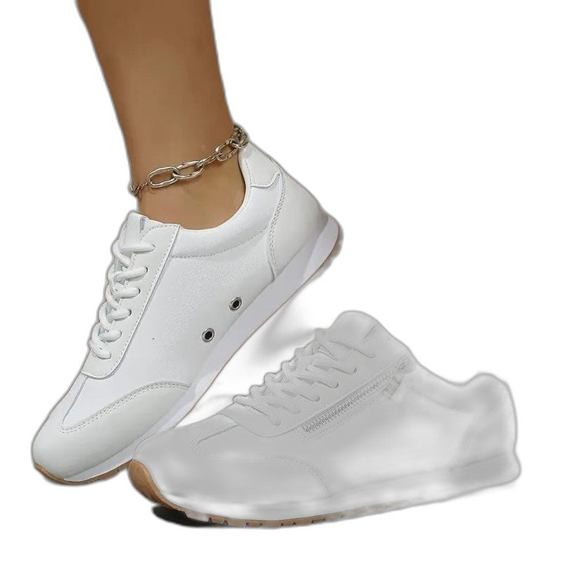 Comfortable Sneakers for Women with Closed Toe Lace Up Casual Style