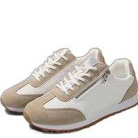 Beige - White