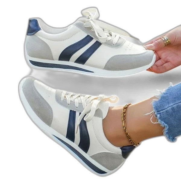 Comfortable Sneakers for Women with Closed Toe Lace Up Casual Style