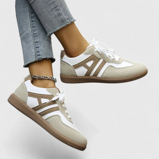 Comfortable Sneakers for Women with Closed Toe Lace Up Casual Style