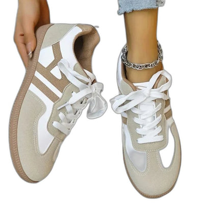 Comfortable Sneakers for Women with Closed Toe Lace Up Casual Style