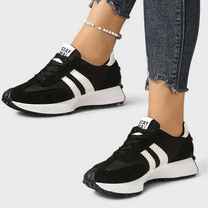 Comfortable Sneakers for Women with Closed Toe Lace Up Casual Style