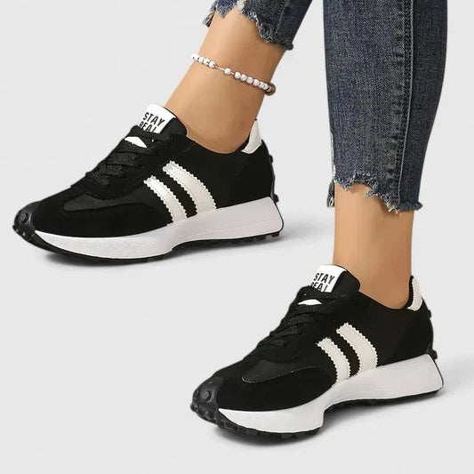 Comfortable Sneakers for Women with Closed Toe Lace Up Casual Style